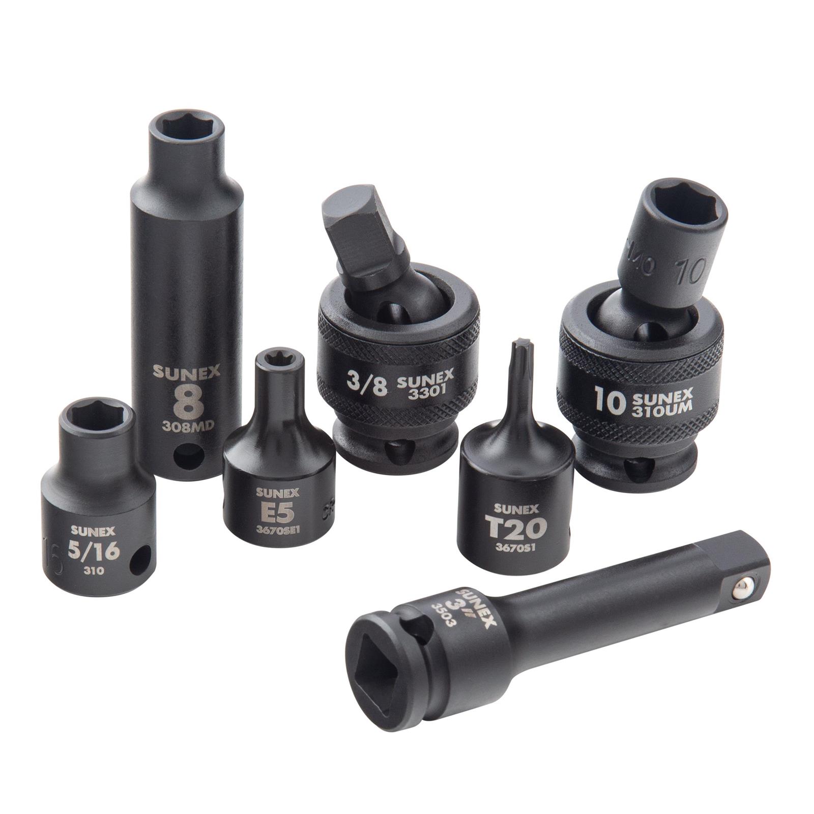 Sunex 3580 Sunex Tools Master Impact Socket Sets | DX Engineering