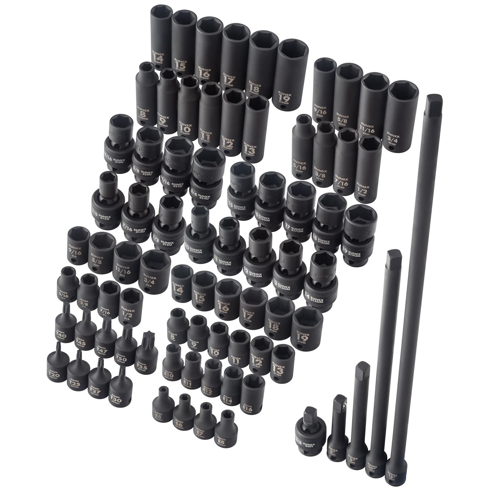 Sunex 3580 Sunex Tools Master Impact Socket Sets | DX Engineering