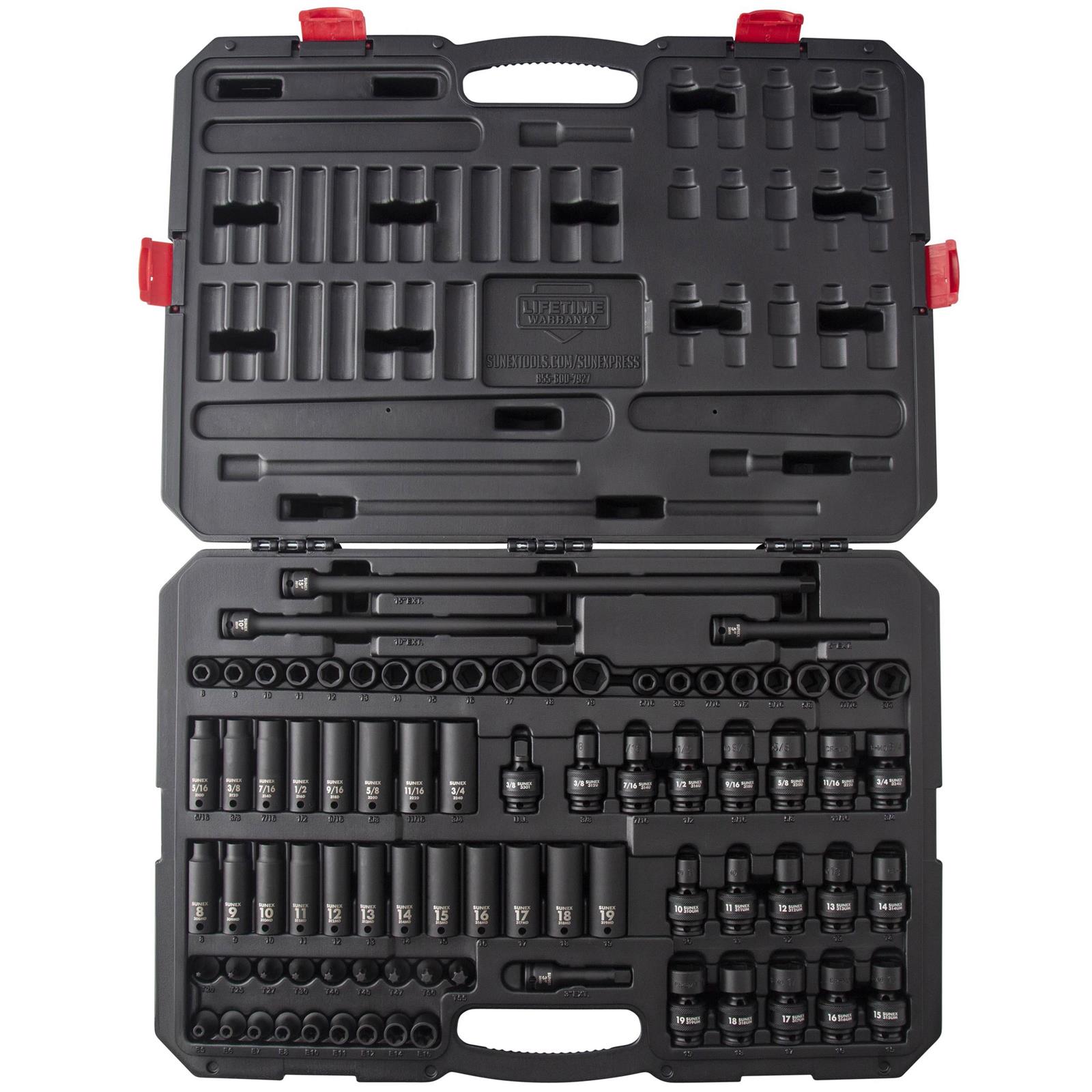 FIERTE SOIGNE セット Sunex 3580 Sunex Tools Master Impact Socket Sets | DX Engineering