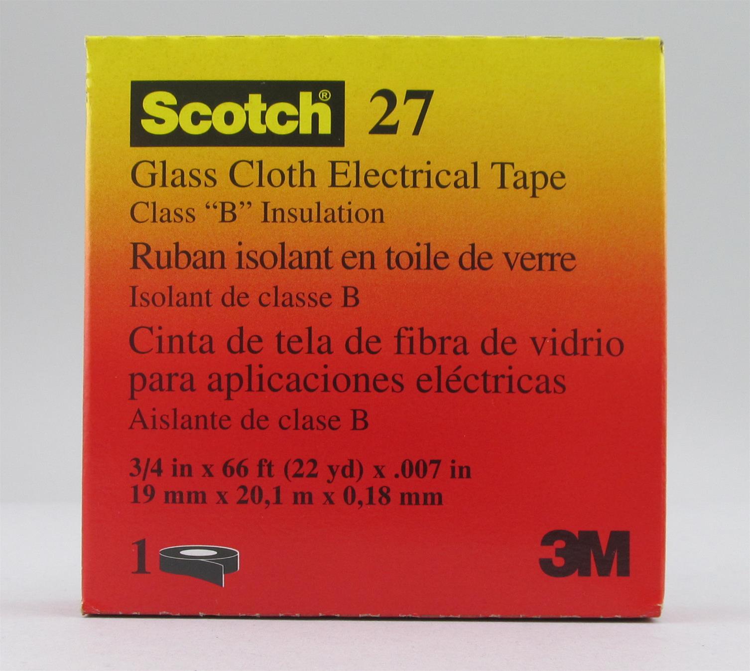3M 7000005815 3M Products Scotch 27 Glass Cloth Electrical Tape DX