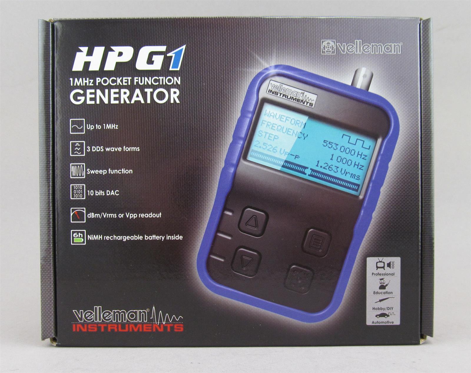 Velleman HPG1 Velleman 1 MHz Pocket Function Generators DX Engineering