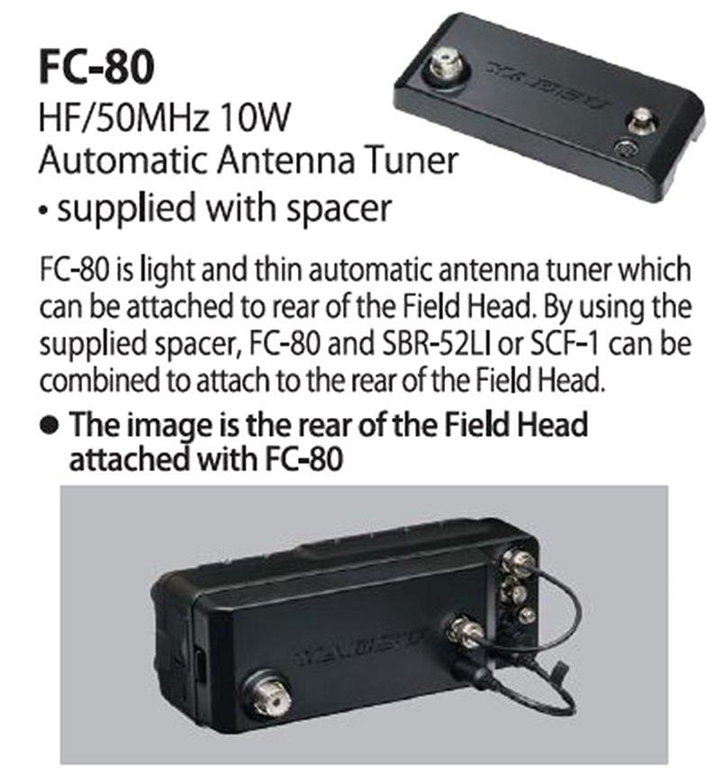 Yaesu FC-80 Yaesu FC-80 Compact 10W HF/50MHz Automatic Antenna