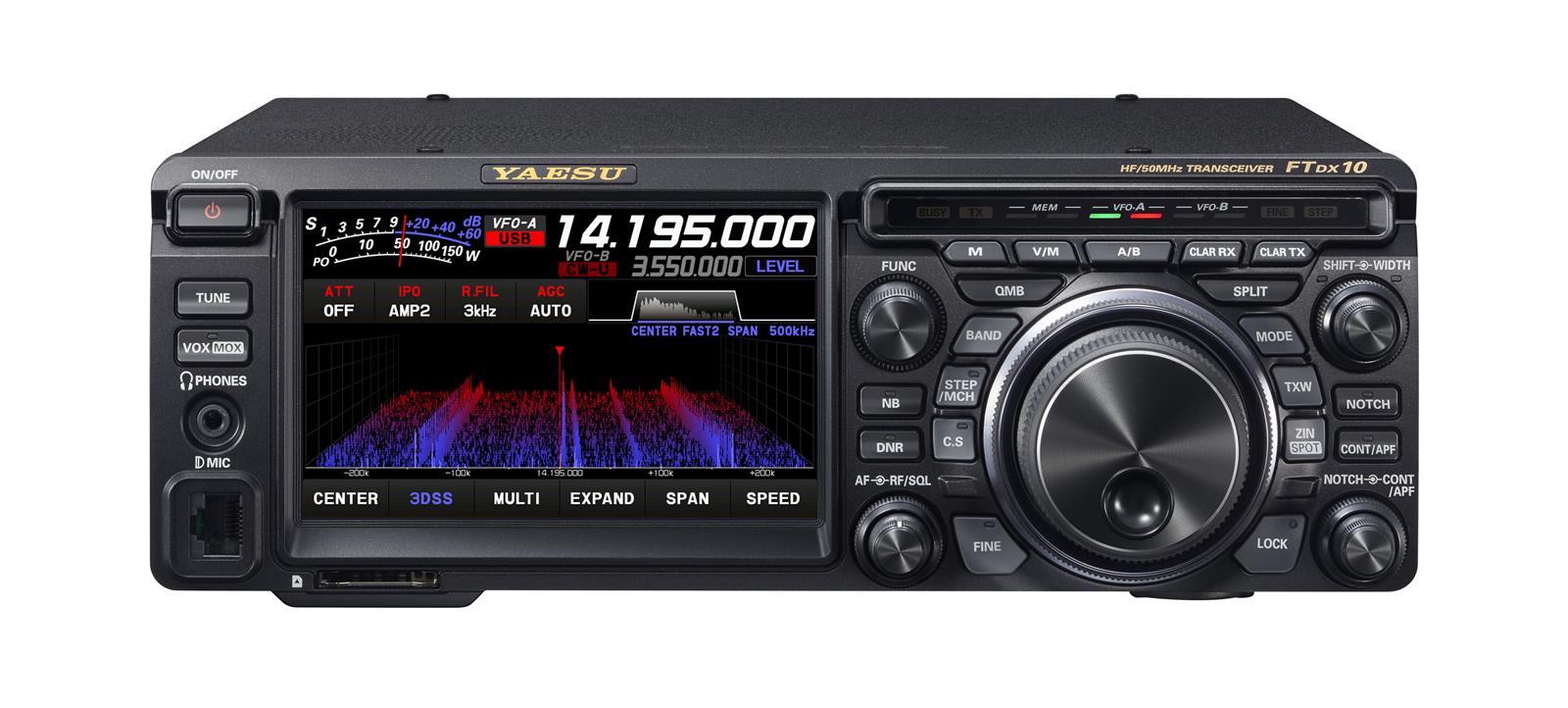 Yaesu FTDX-10 Yaesu FTDX10 Compact HF/50 MHz 100W SDR 