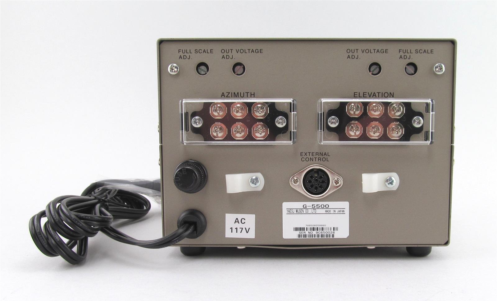 Yaesu G5500 Yaesu G5500 AzimuthElevation Rotator Systems DX