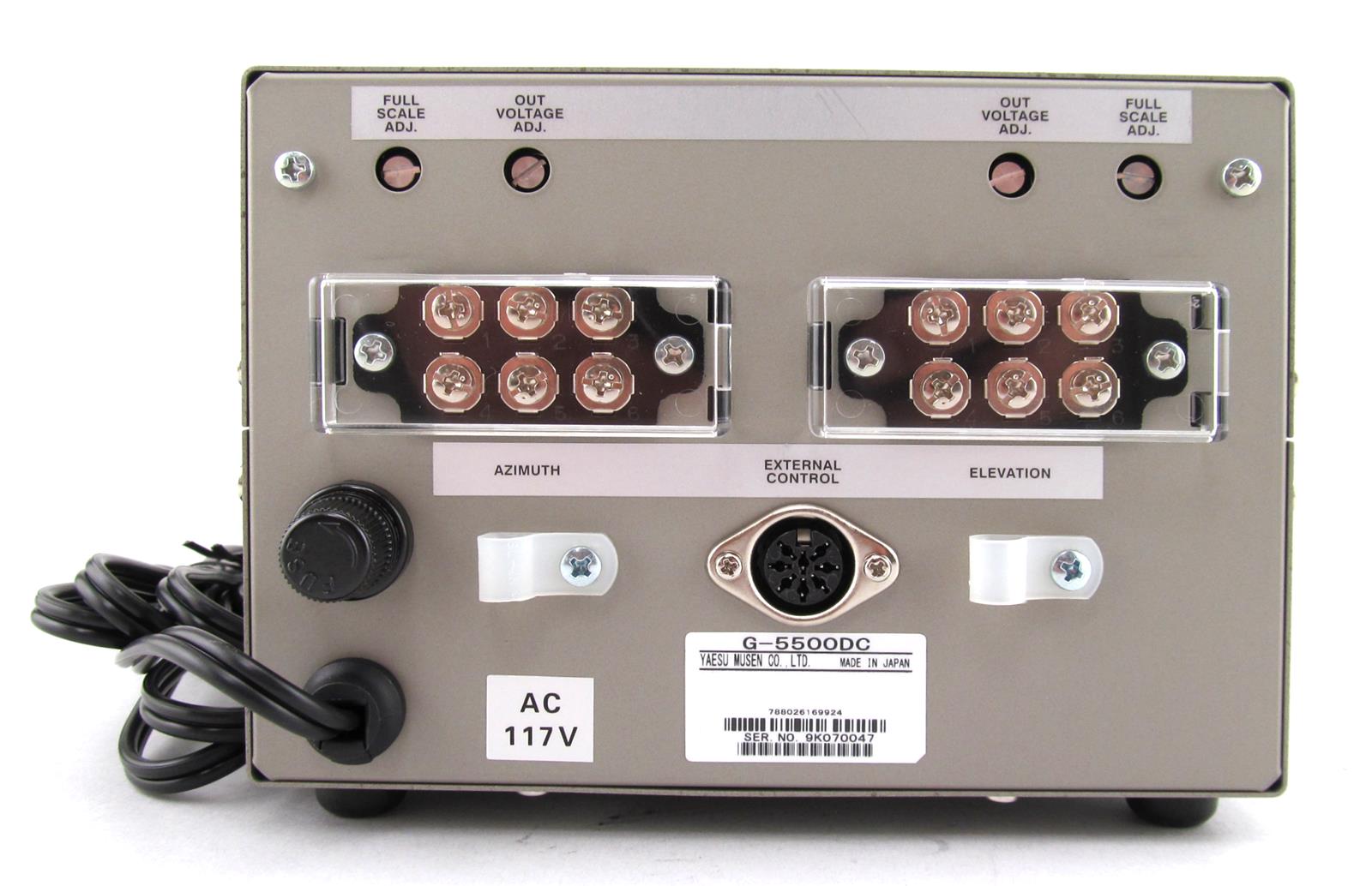 Yaesu G5500DC AzimuthElevation Rotator Systems G5500DC